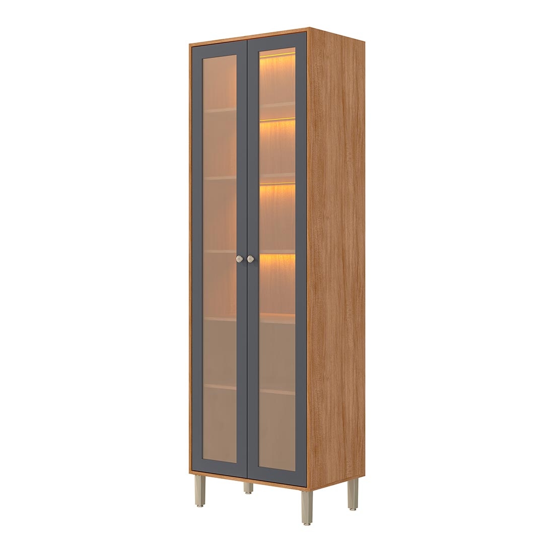 Cristaleira Reflecta Esplendida 100% MDF com LED | MGM Móveis — CINA/TIT