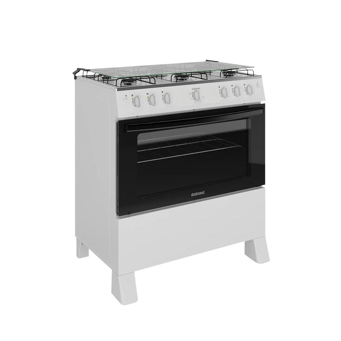 Fogão Star New 6 bocas Automático com mesa de inox Branco Bivolt - Itatiaia