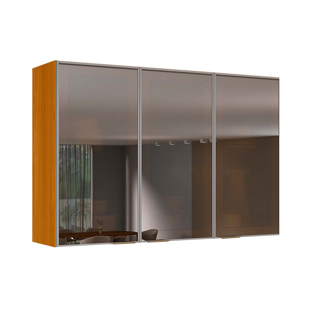 Armário Aéreo de Cozinha Itatiaia Lúmina 120cm Estrutura em MDF