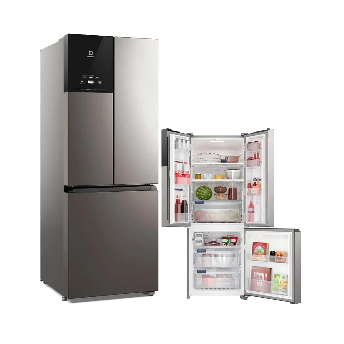 Refrigerador Electrolux Frost Free Inverter 484L Efficient AutoSense 3 Portas Inox Look (IM7S)