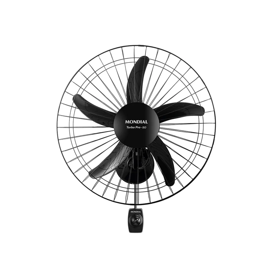 Ventilador Mondial 50cm de parede NVP-PRO-50 - 03 velocidades, 05 pás, Oscilante — UNICA - Voltagem: 110v