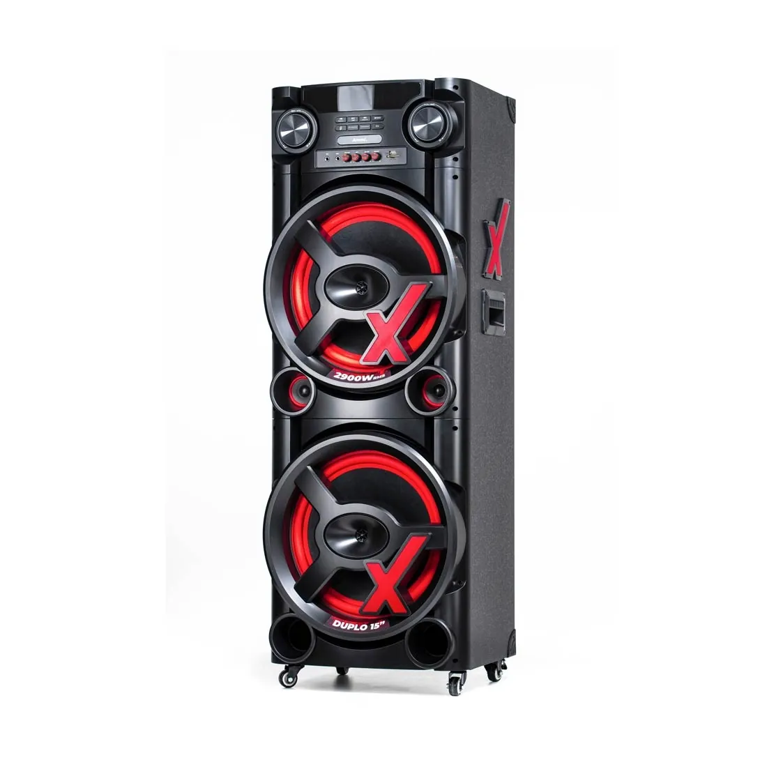 Caixa Amplificada Amvox 2900W ACA2900 New X SFM - Bluetooth, Luz em Led — UNICA
