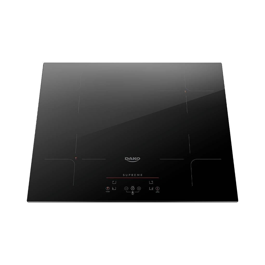 Cooktop de Indução 4 Bocas Dako Supreme Preto 220V — UNICA - Voltagem: 220V