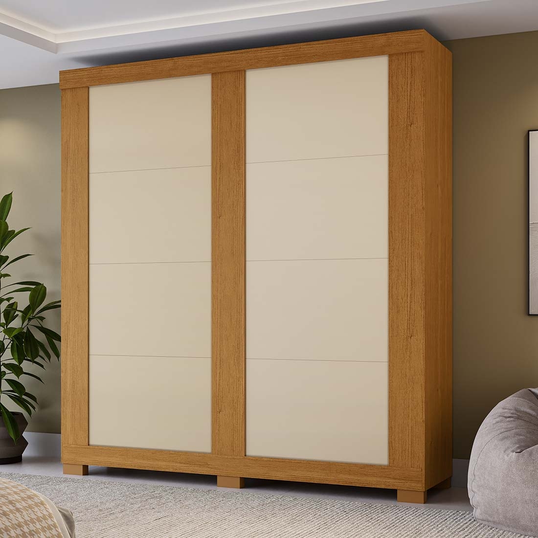 Roupeiro Nelma 2 Portas 100% MDF | ACP