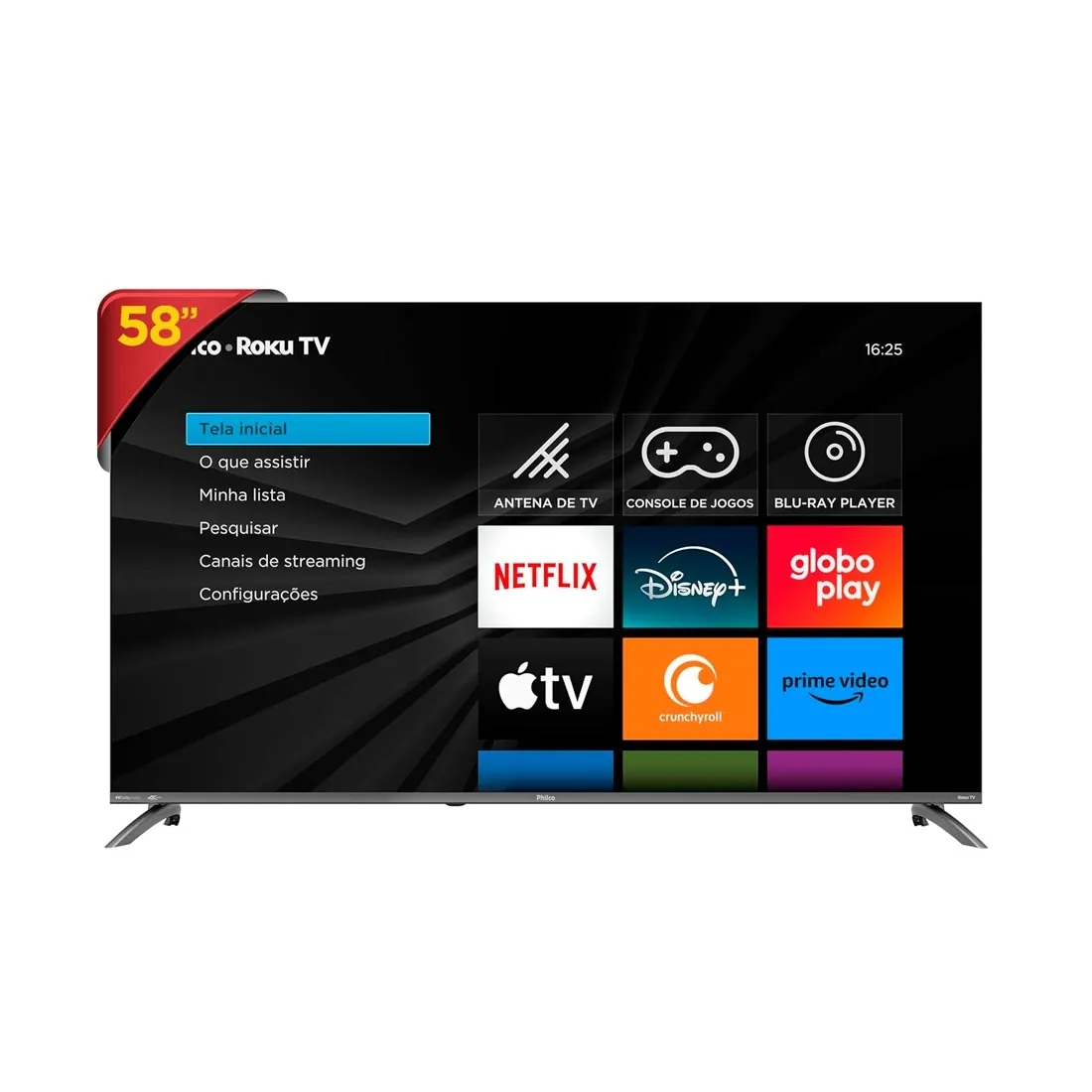Smart TV 58" Philco 4K UHD Roku TV HDR10 P58CRA