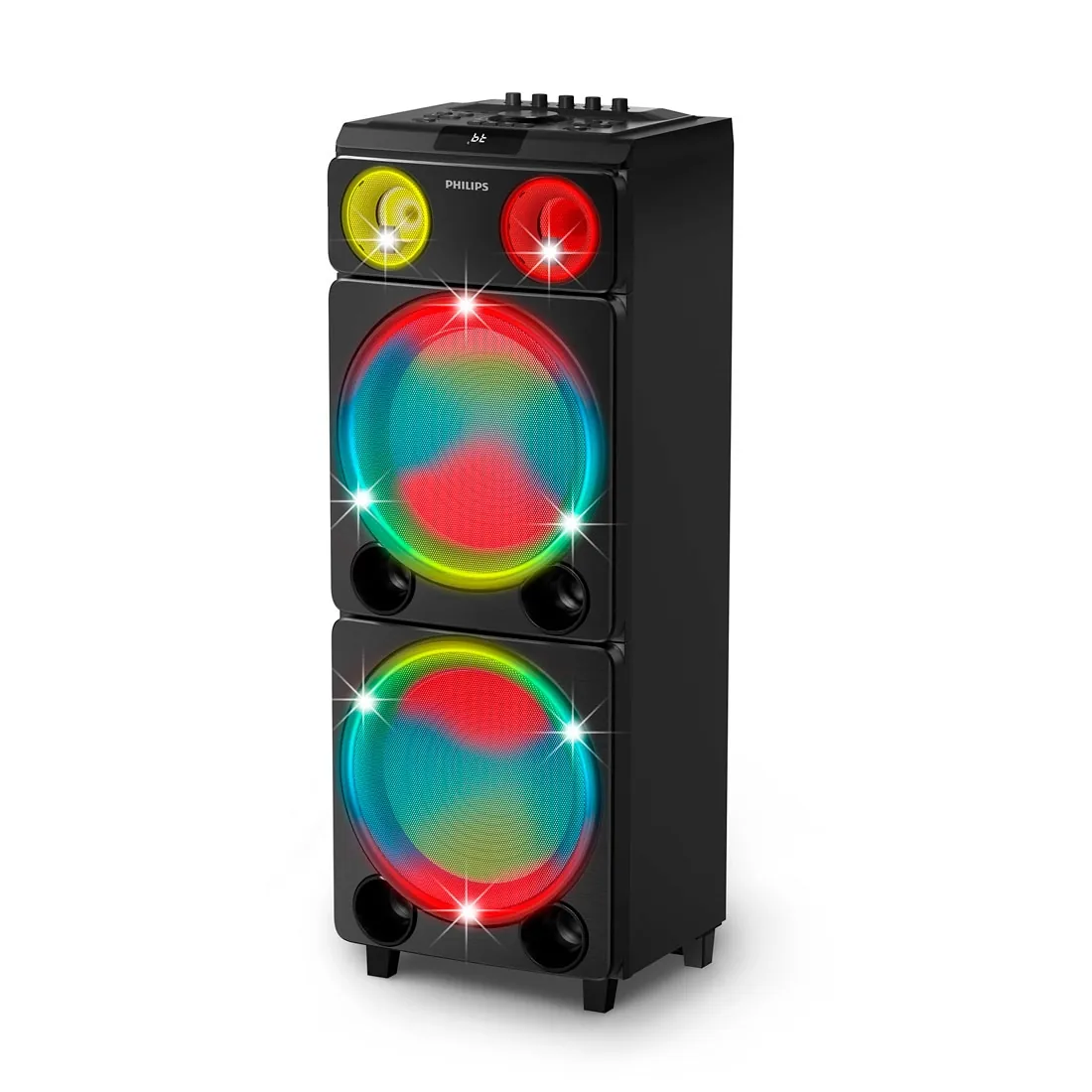 Caixa de Som Philips 2400W TAX5509 Bivolt - Bluetooth, Efeitos e Karaokê, USB, Entrada para Guitarra — UNICA